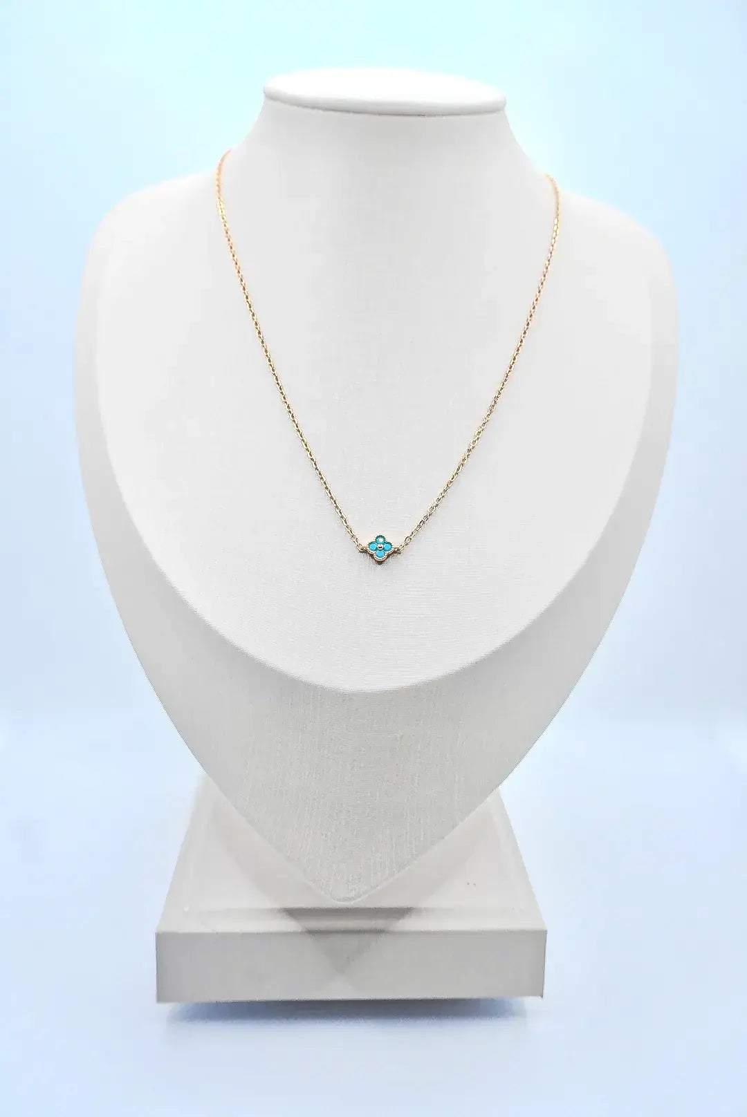 Albion Mini Clover Turquoise Necklace