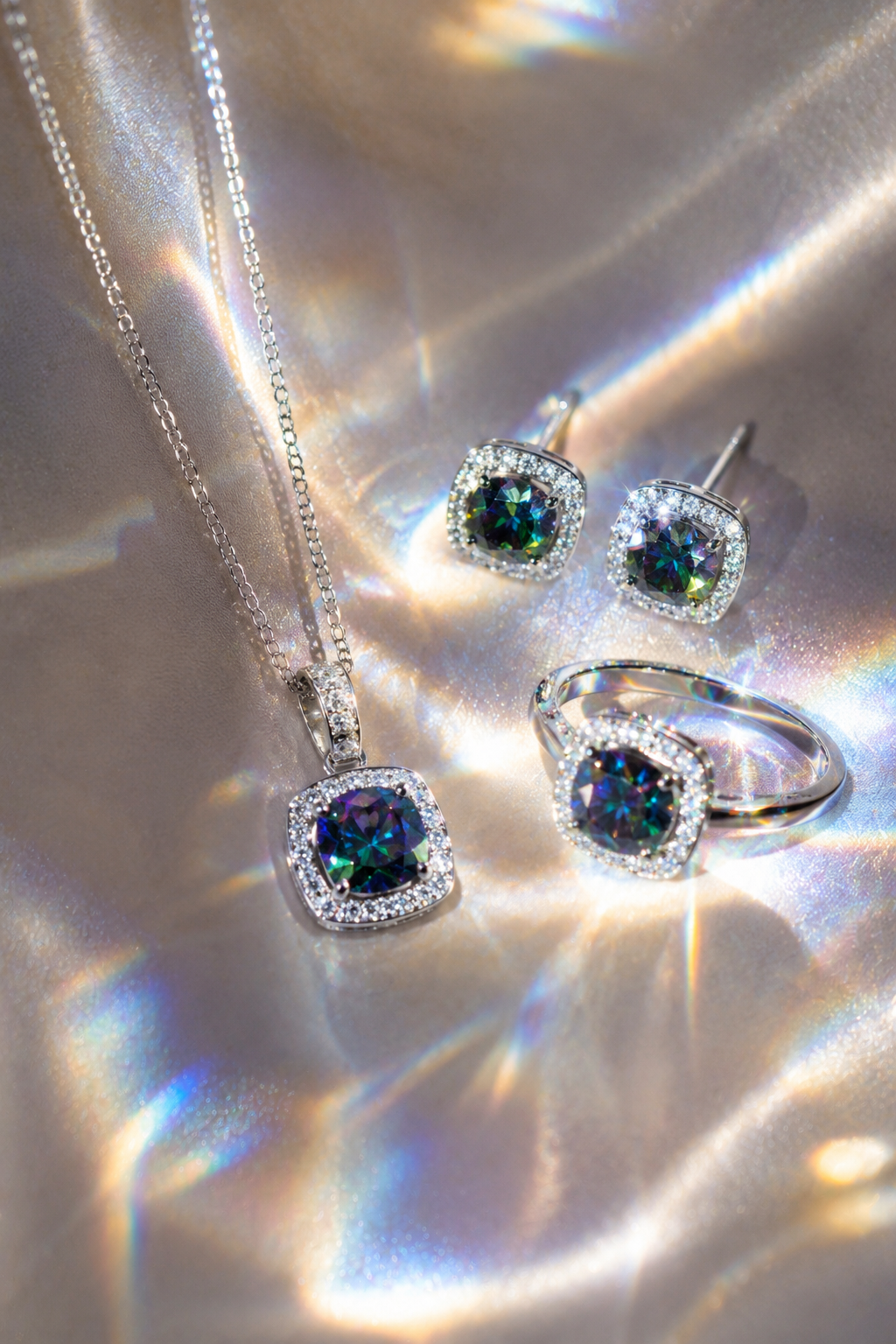 Aurora Boreal® Moissanite Ring
