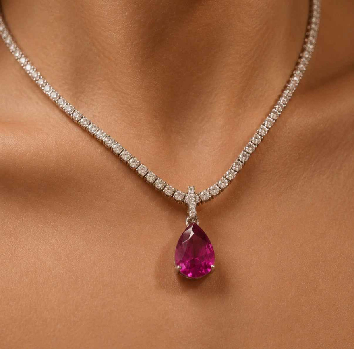 Rosebury Natural Pink Sapphire Pendant