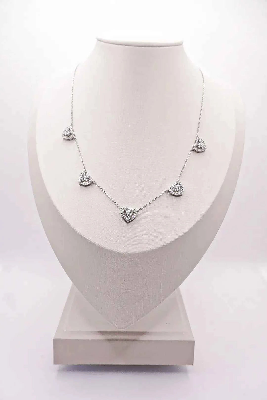 Windsor Five Hearts Necklace