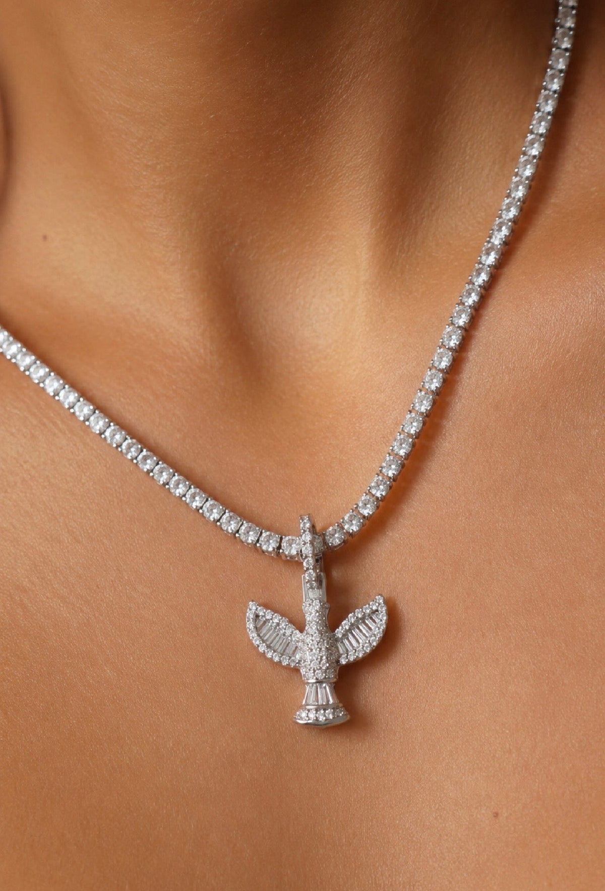 Holy Spirit Pendant | Moissanite