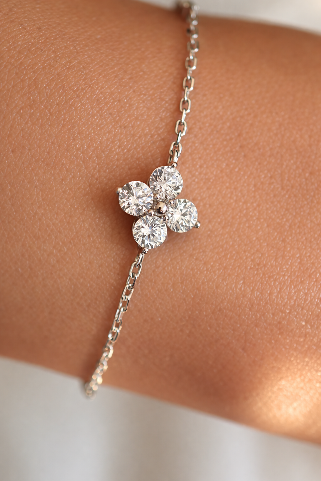 Albion Clover Crystal Bracelet - Rubielle London