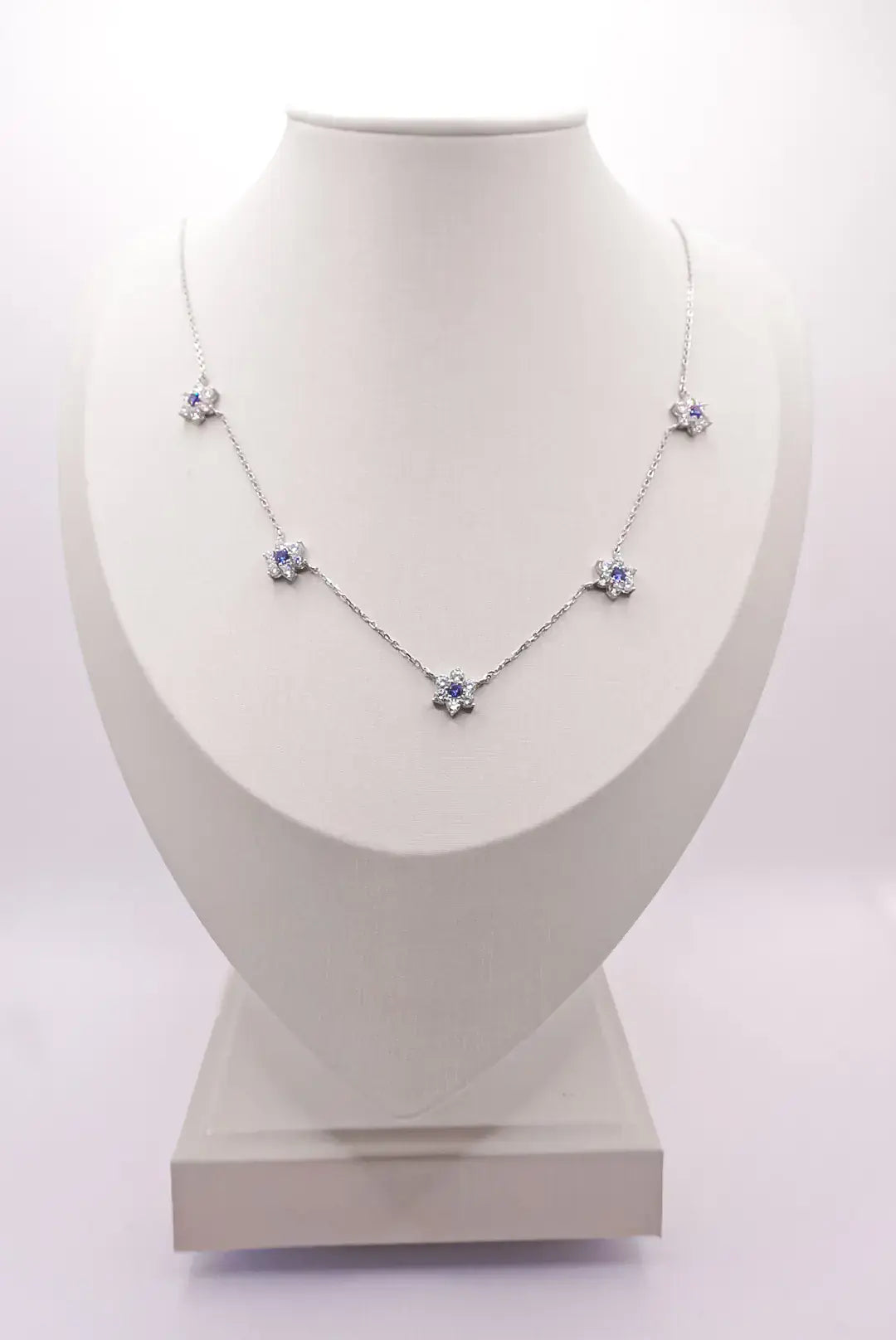 Kew Tanzanite Bloom Chain Necklace