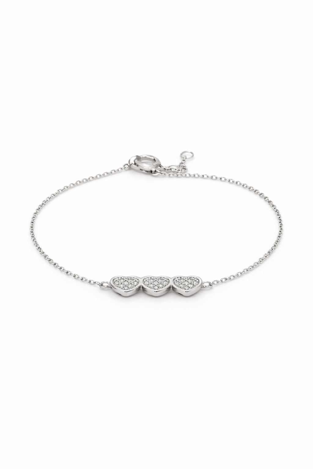 Windsor Triple Heart Bracelet - Rubielle London