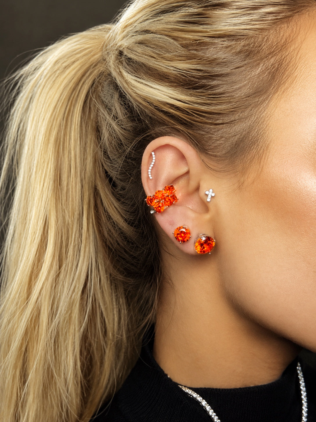 Chelsea Aperol Spritz 8mm Earrings | Lumina