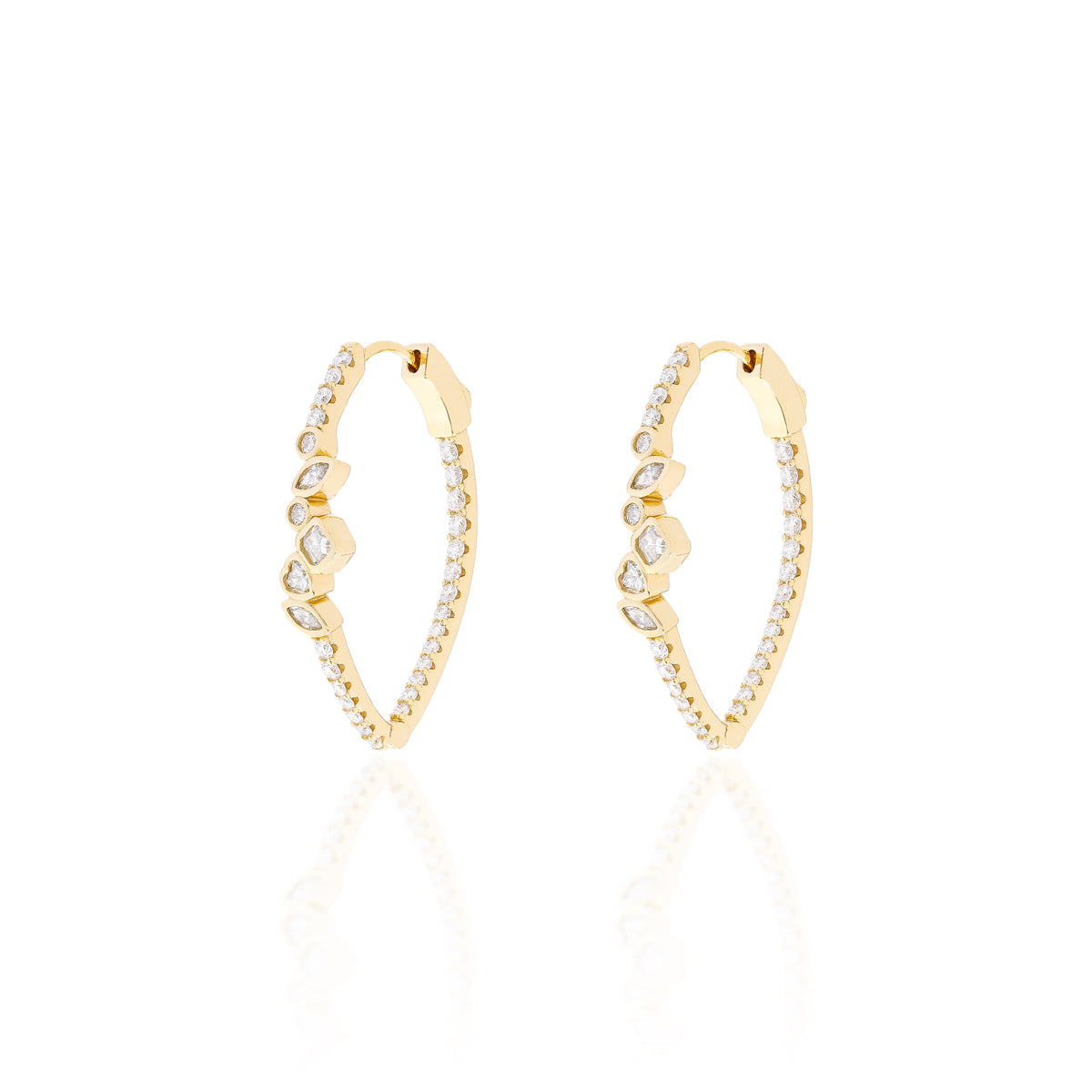 Duchess Moissanite Earrings | 18k Gold Vermeil