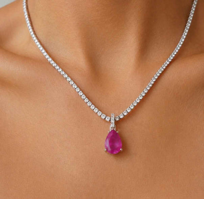 Rosebury Natural Pink Sapphire Pendant