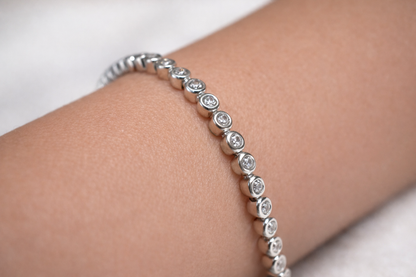 Ascot Bezel Tennis Bracelet