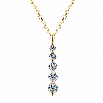 Bellemere Moissanite Necklace | 18k Gold