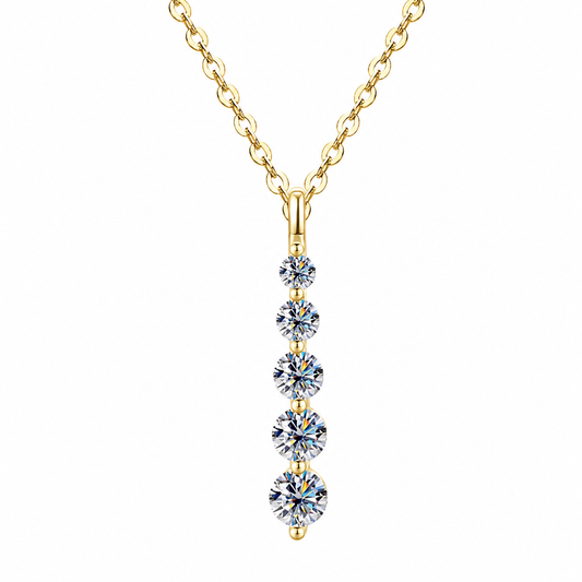 Bellemere Moissanite Necklace | 18k Gold