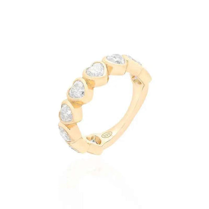 Windsor Heart Moissanite Eternity Ring