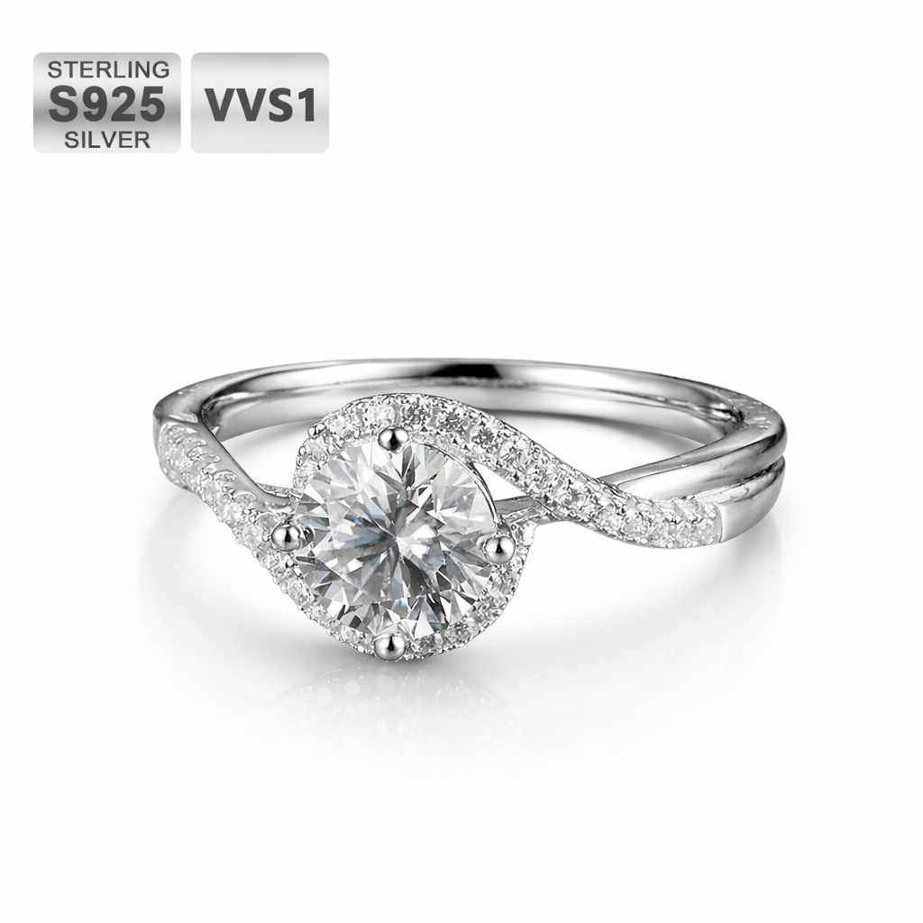 Clarence Moissanite Ring