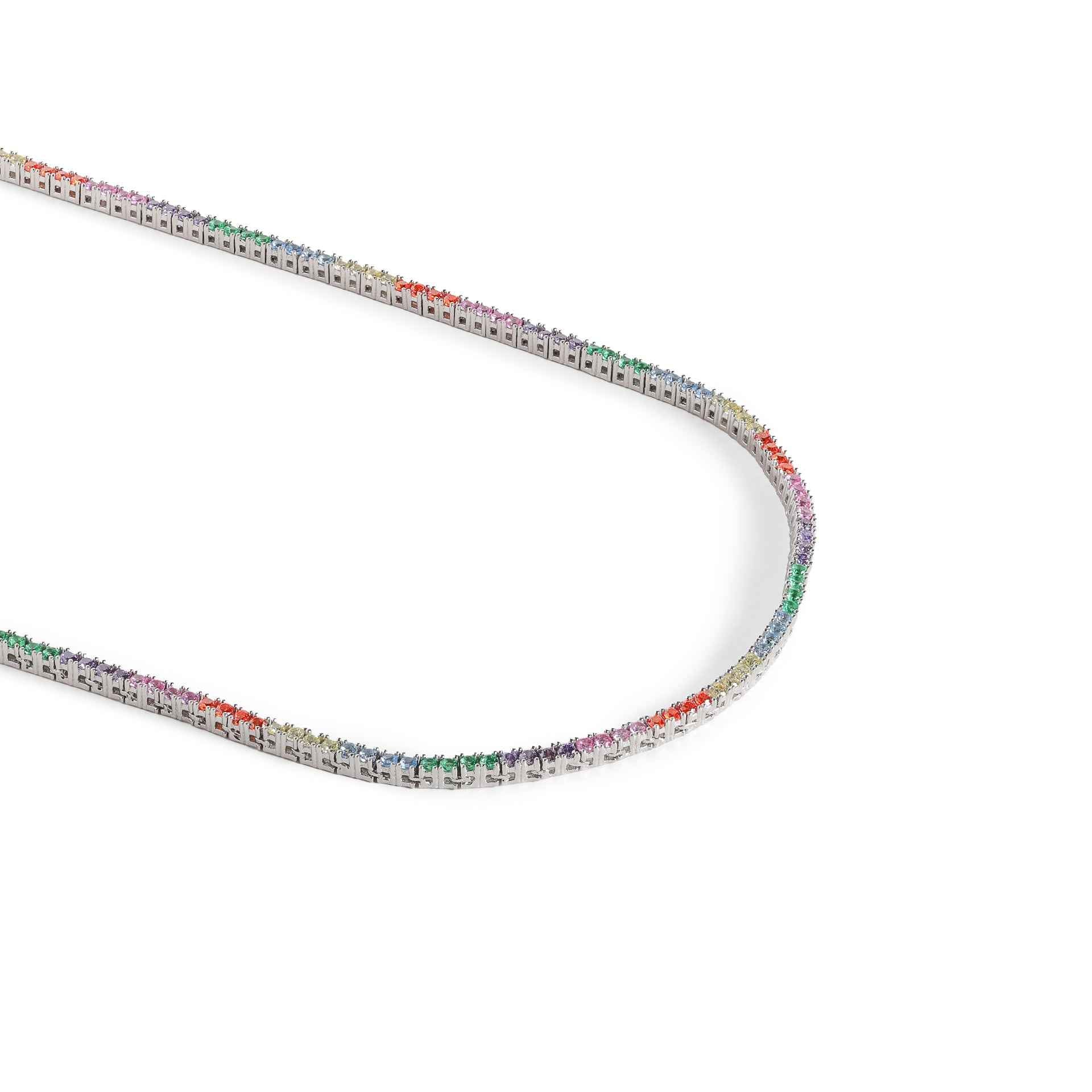 The Chelsea Spectrum Tennis Necklace