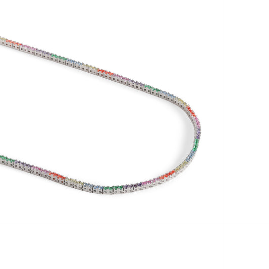 The Chelsea Spectrum Tennis Necklace