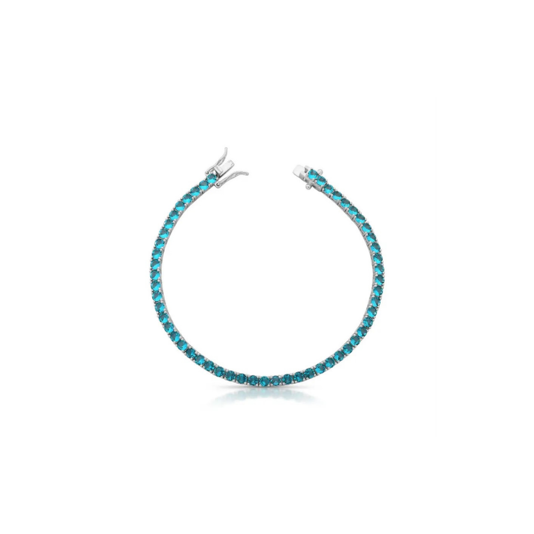 Paraíba Inspired Riviera Bracelet — 3mm | Lumina