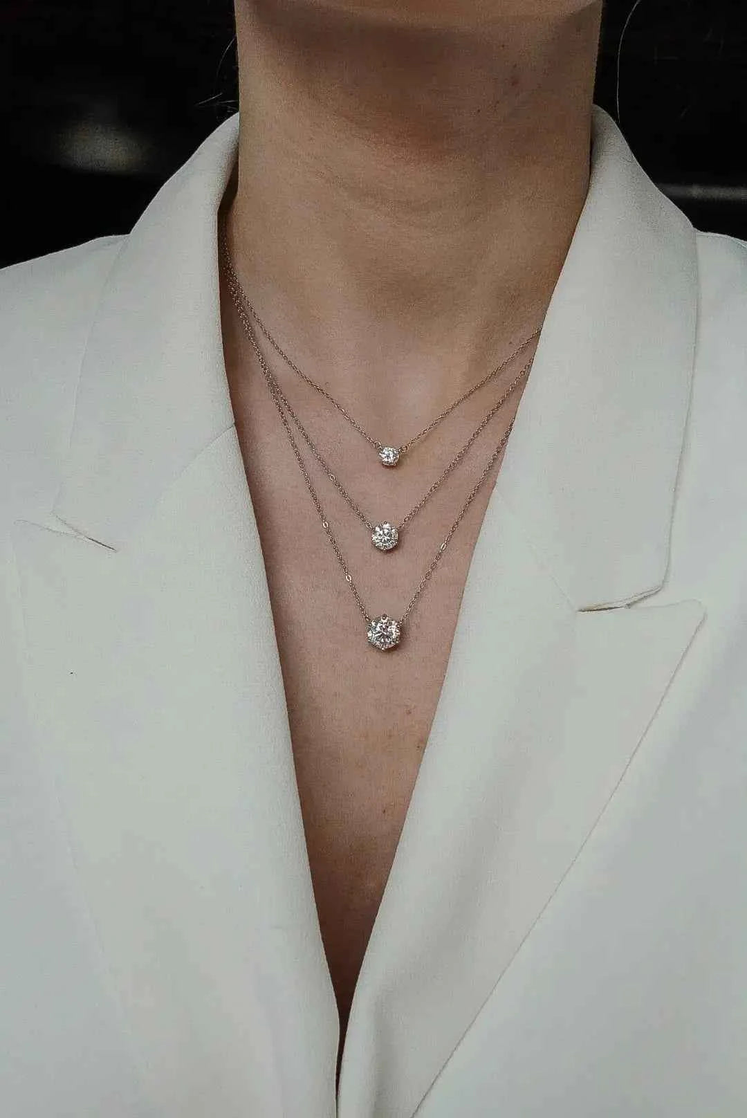 Chelsea Solitaire Necklace 5mm