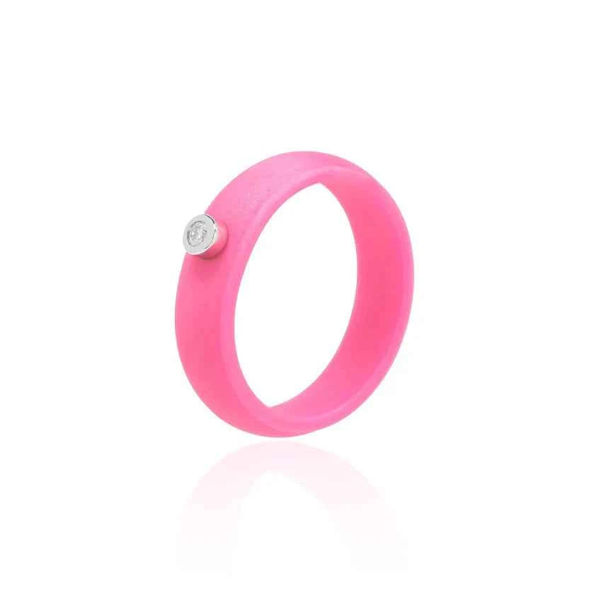 Active Pink Moissanite Ring