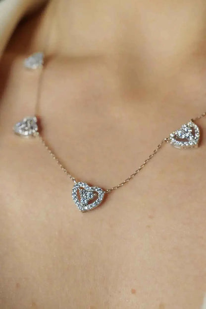 Windsor Five Hearts Necklace
