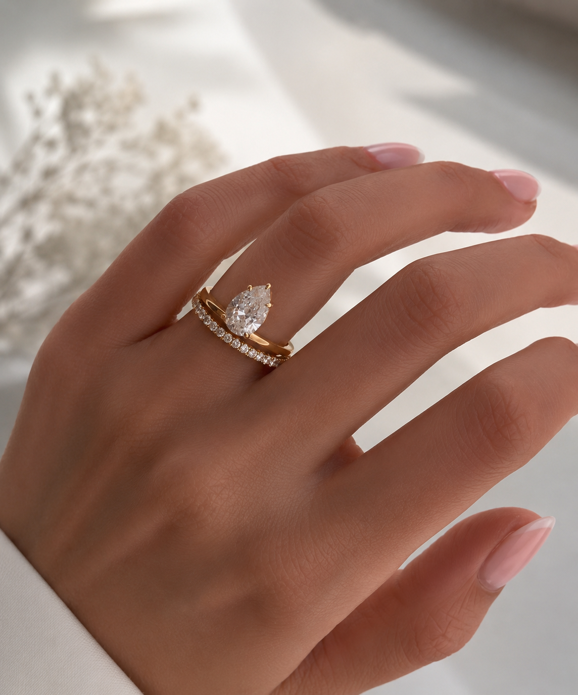 Ashbourne Moissanite Ring — Solid Gold - Rubielle London