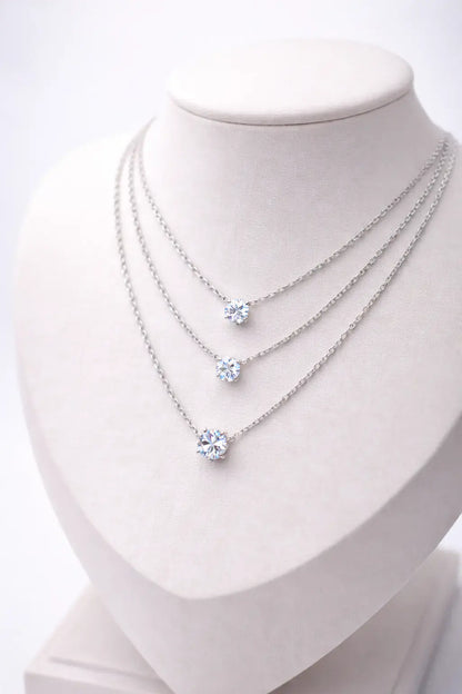 Majesty Moissanite Necklace 6.5mm