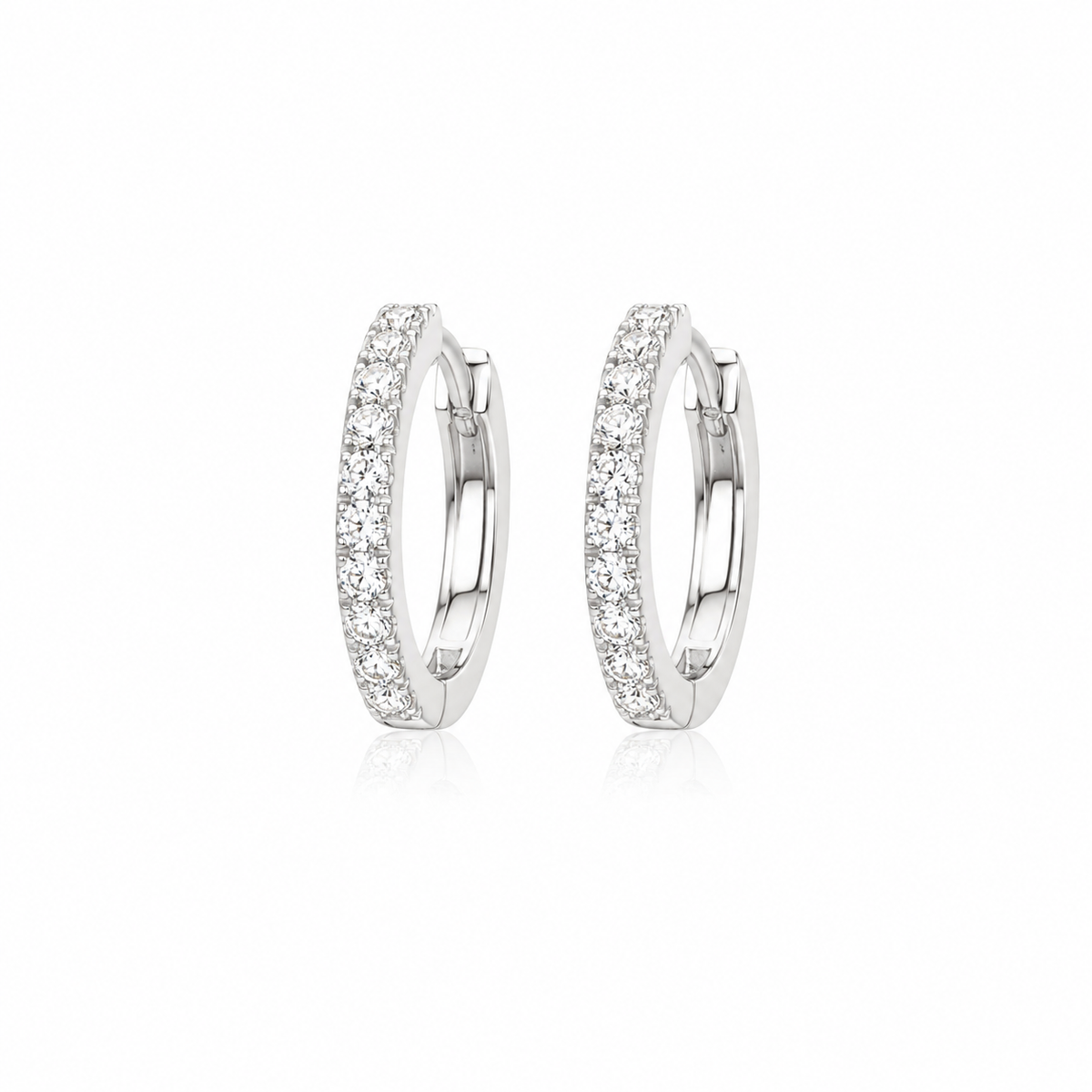 Mayfair Essential Moissanite Hoops
