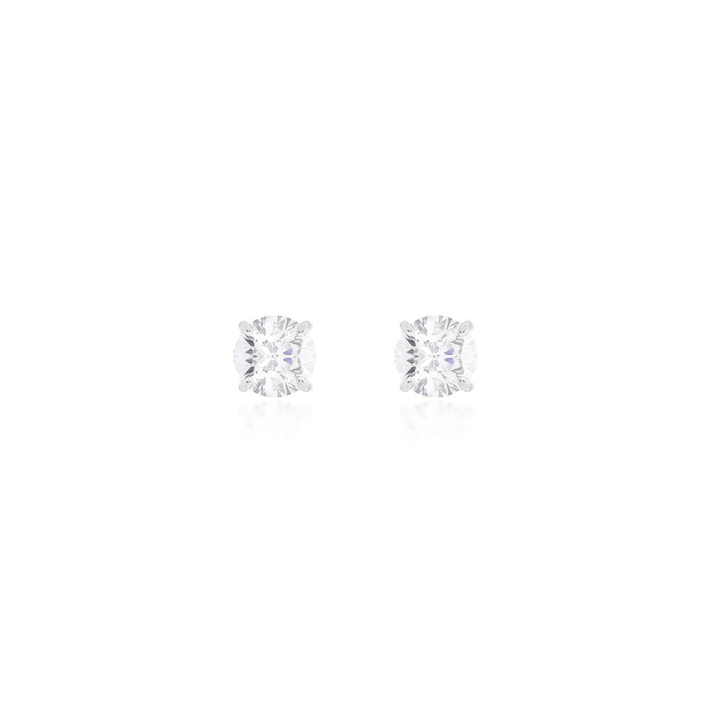 Majesty 9mm Moissanite Solitaire Studs