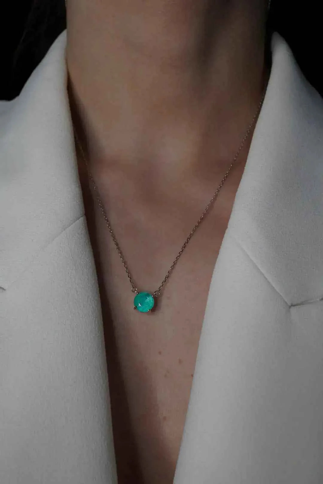 Chelsea Solitaire Colombian Emerald 8mm