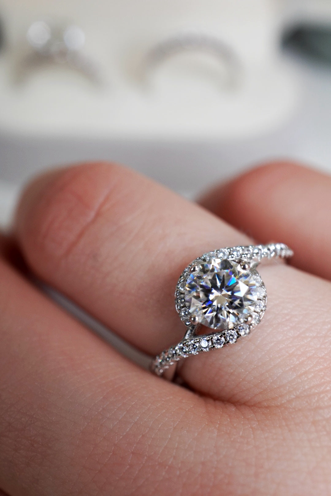 Clarence Moissanite Ring