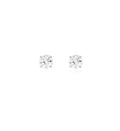 Chelsea Solitaire Stud Earrings 4mm - Rubielle London