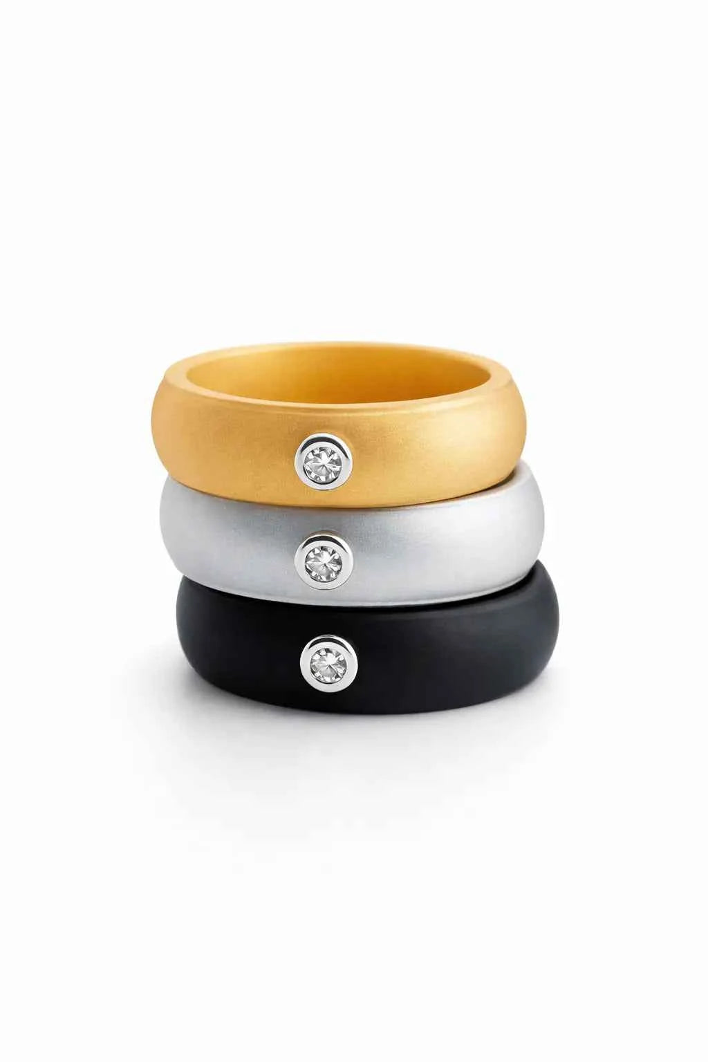 Active Black — Moissanite Ring