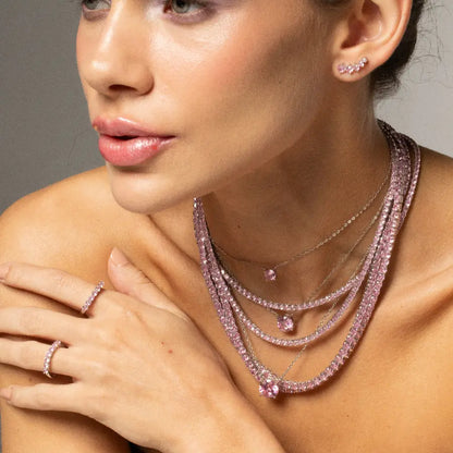 Kunzite Inspired Riviera Necklace — 3mm | Lumina