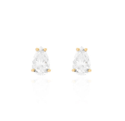 Kensington Pear Moissanite Studs