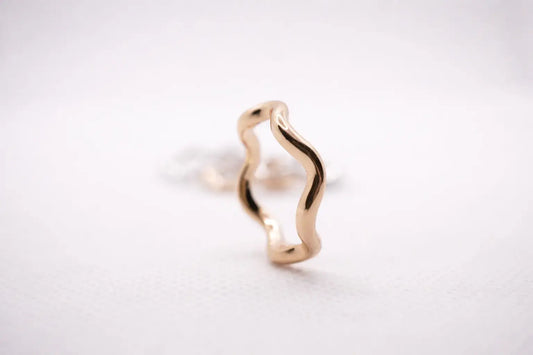 Gold Wave Ring