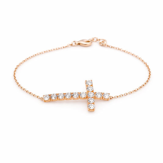 Windsor Cross Radiance Bracelet — 18k Gold