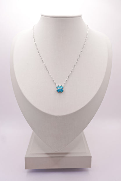 Alboni Clover Aquamarine Necklace