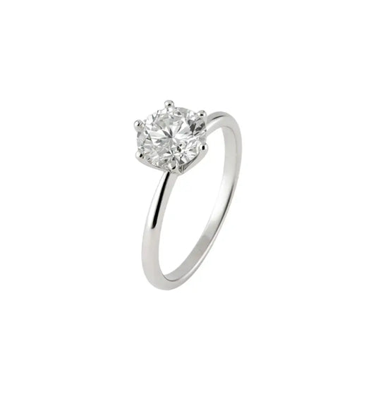 Classic Solitaire Ring 8mm - Rubielle London