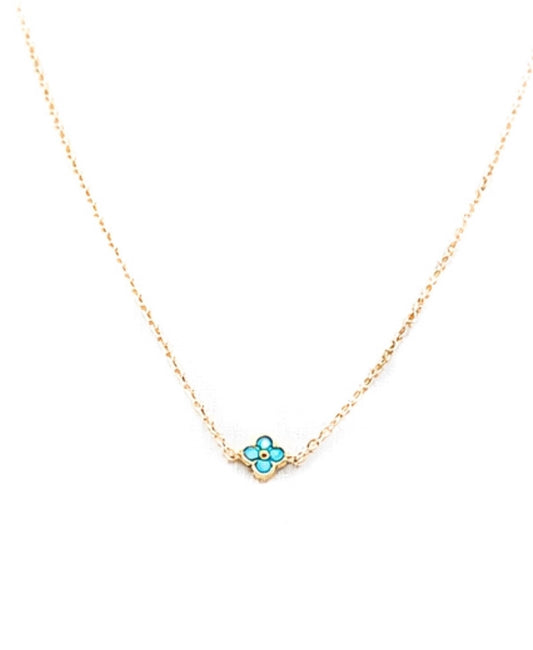 Albion Mini Clover Turquoise Necklace