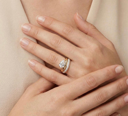 Dynasty Moissanite Ring — 18k Gold Vermeil