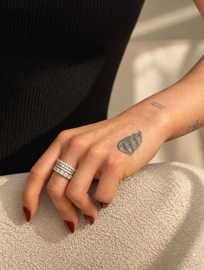 Moissanite Full Eternity Ring | 4mm