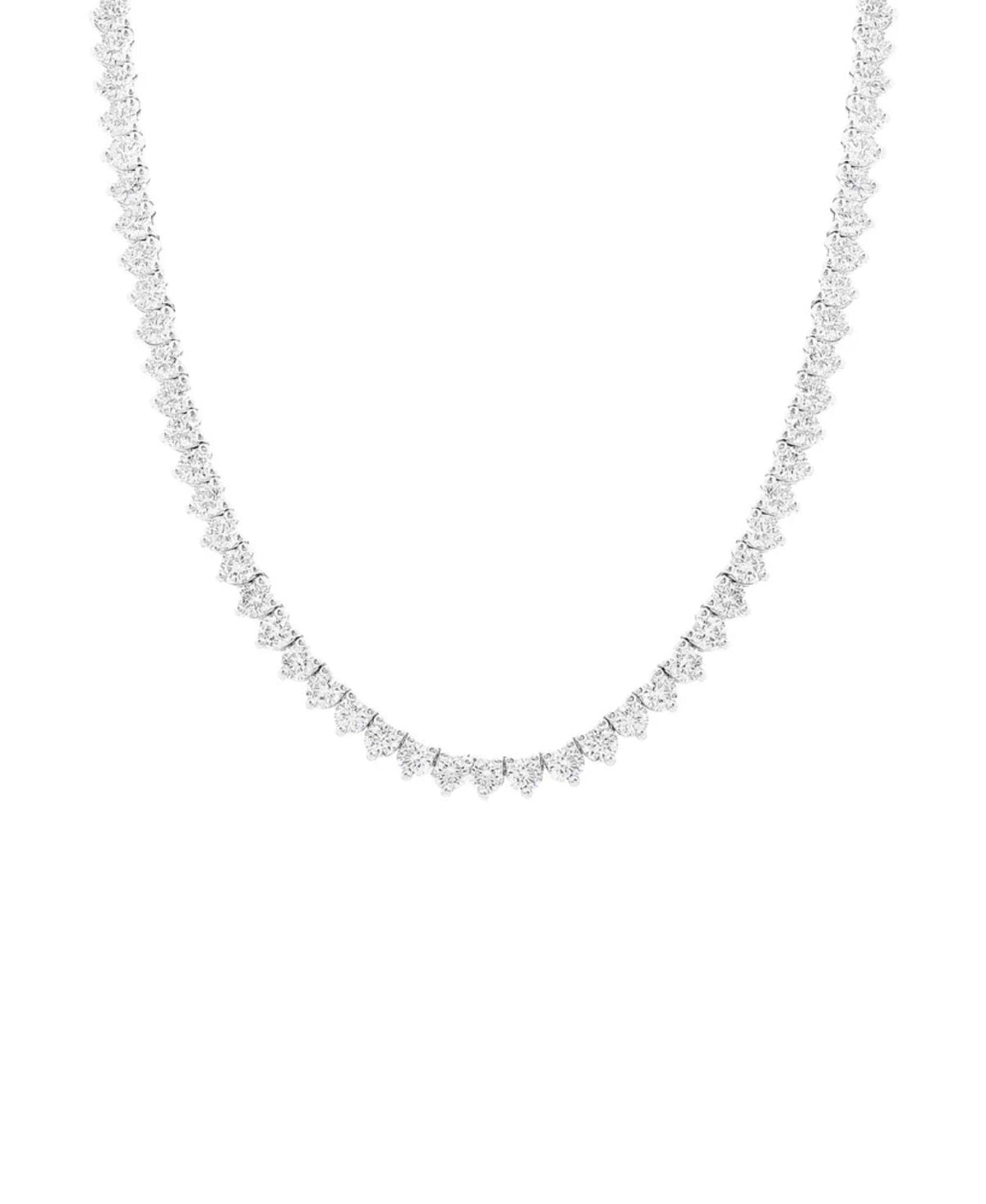 Anne 3mm Moissanite Tennis Necklace