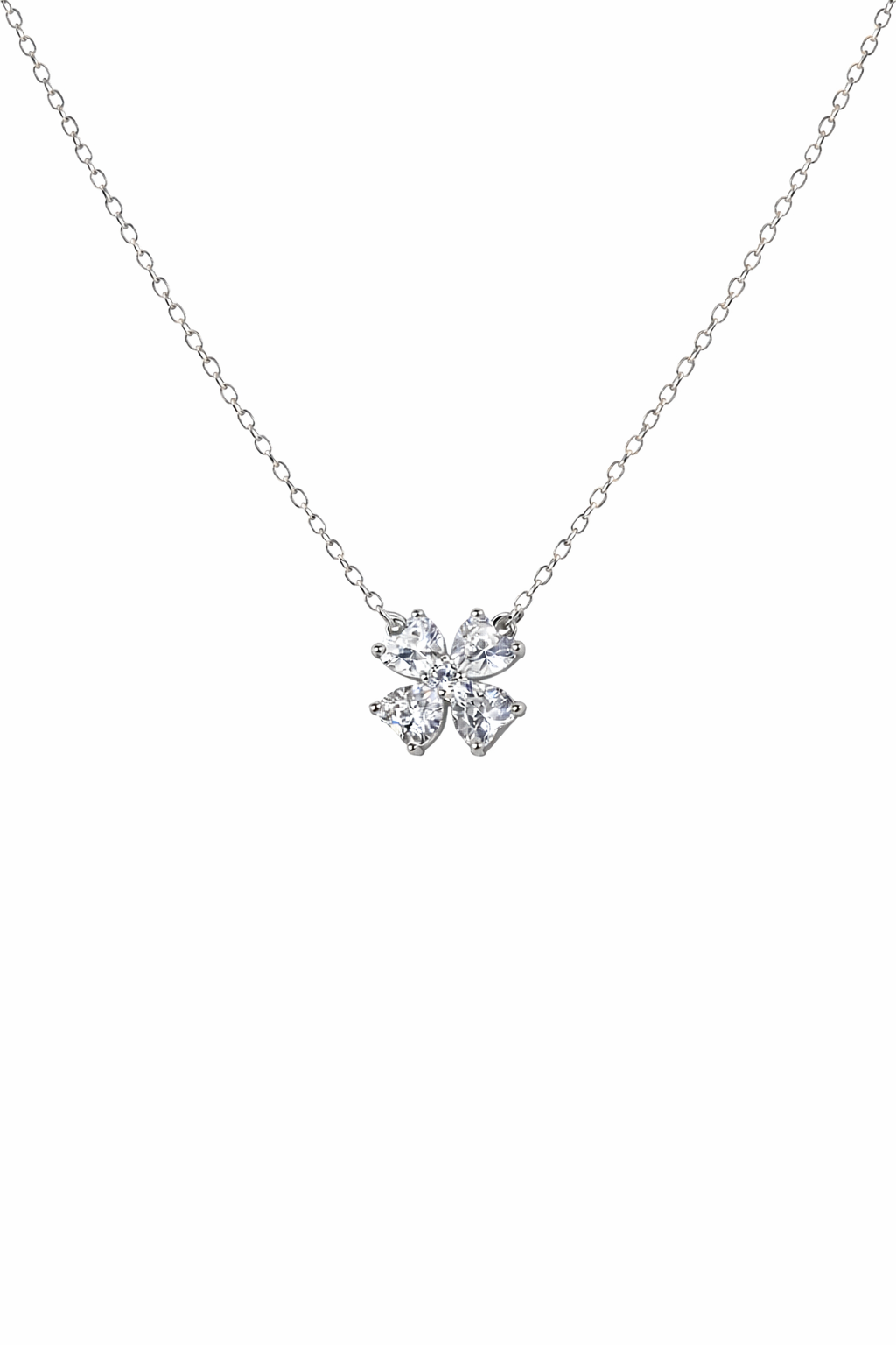 Albion Clover Crystal Necklace - Rubielle London