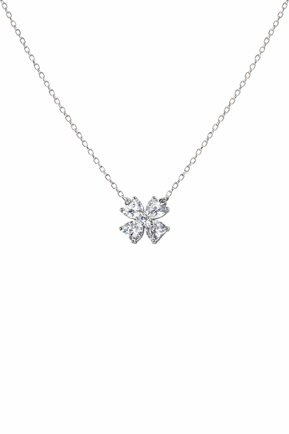 Albion Clover Crystal Necklace - Rubielle London