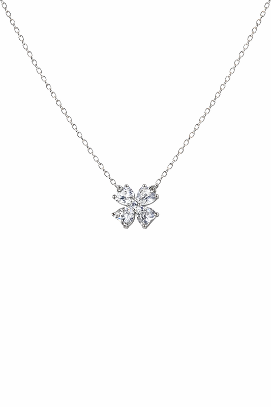Albion Clover Crystal Necklace