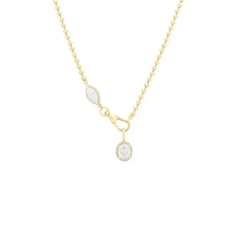 Sélène Duo Moissanite Necklace