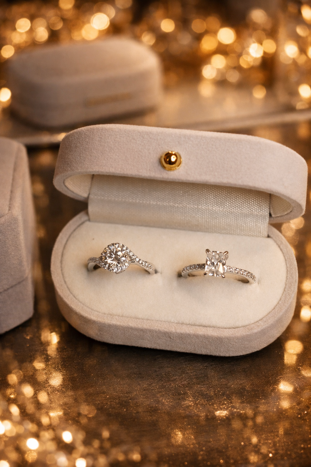 Clarence Moissanite Ring