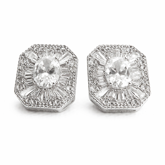 Victoria Crown Stud Earrings