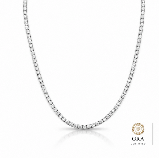 Classic 2.75mm Moissanite Tennis Necklace