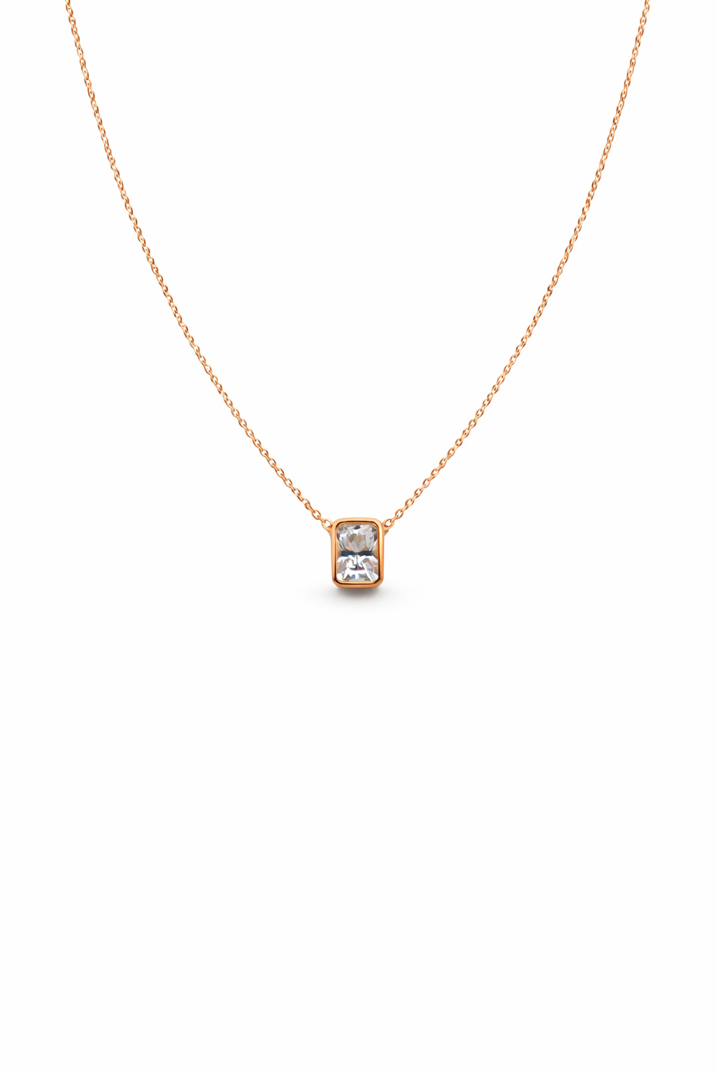 Regalia Moissanite Necklace — 18k Gold - Rubielle London