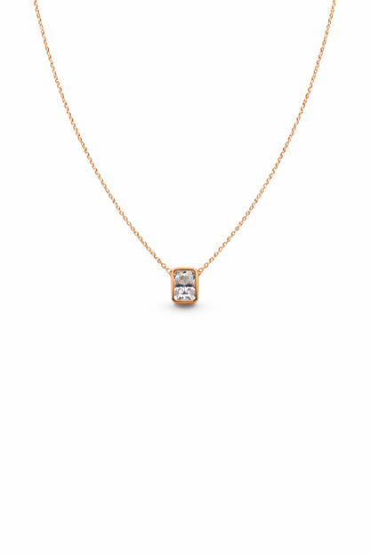Regalia Moissanite Necklace — 18k Gold - Rubielle London