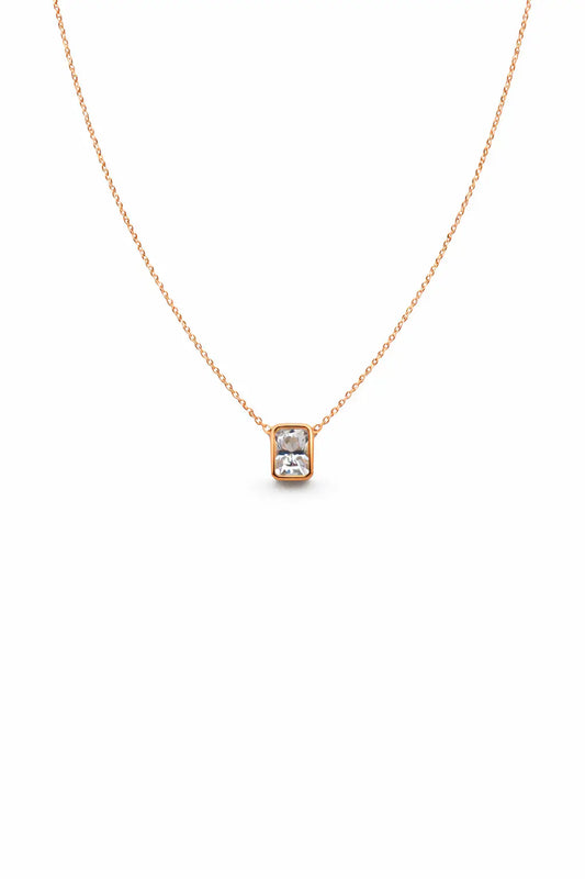 Regalia Moissanite Necklace — 18k Gold